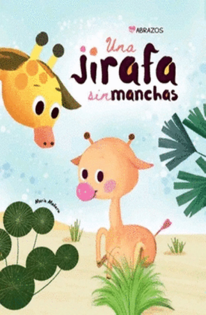 Una jirafa sin manchas