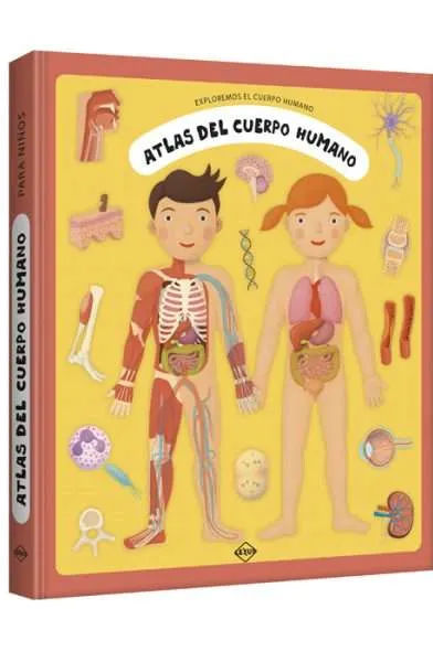 Atlas del cuerpo humano con páginas plegables