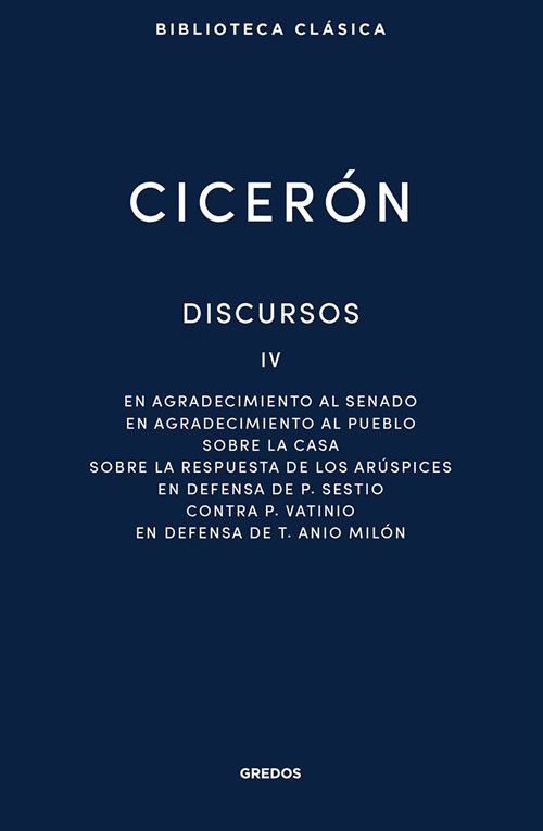 Discursos Vol IV Cicerón